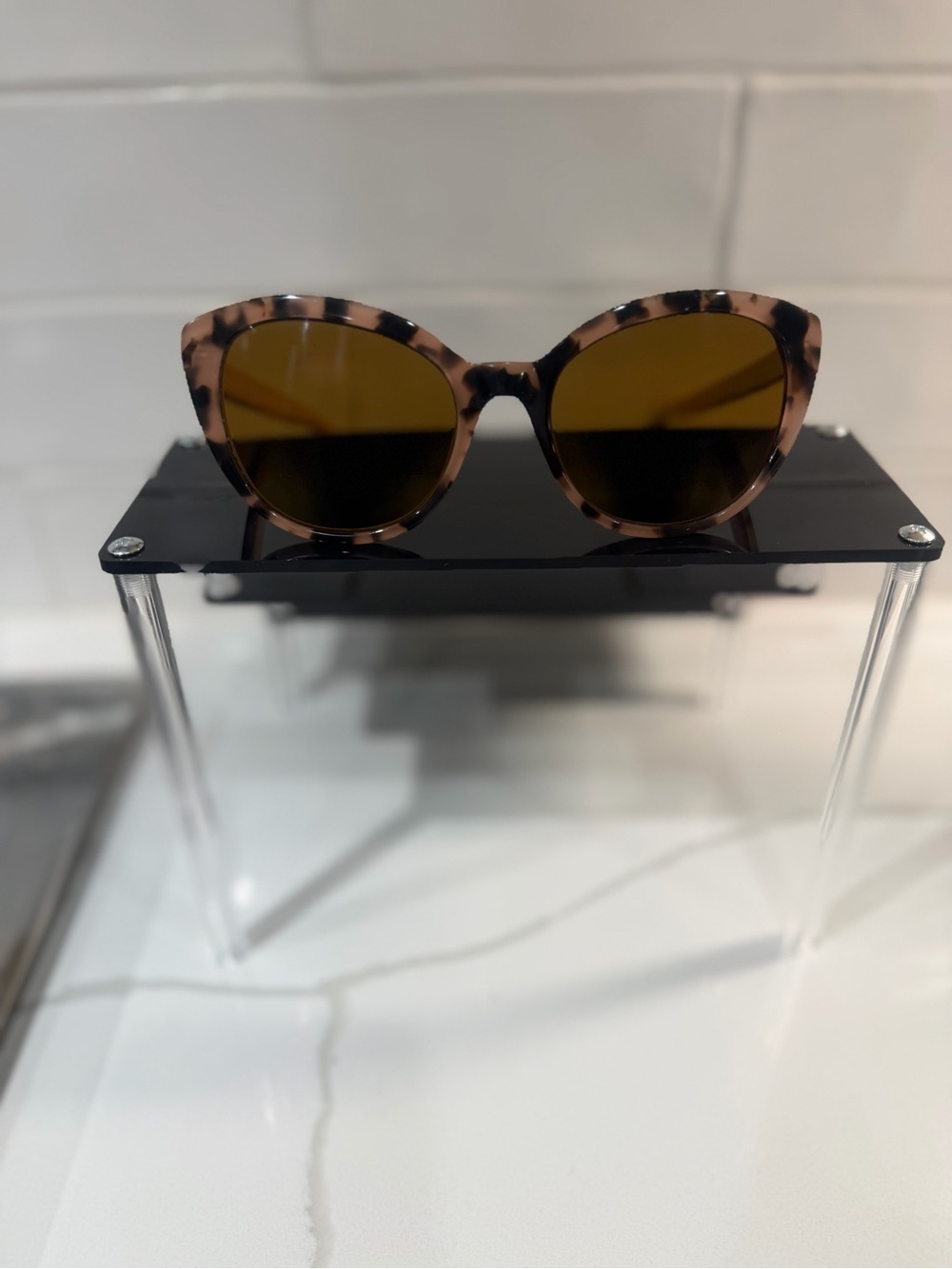 Kate Spade Amberlee/S Pink Havana Cat Eye Sunglasses + Case
